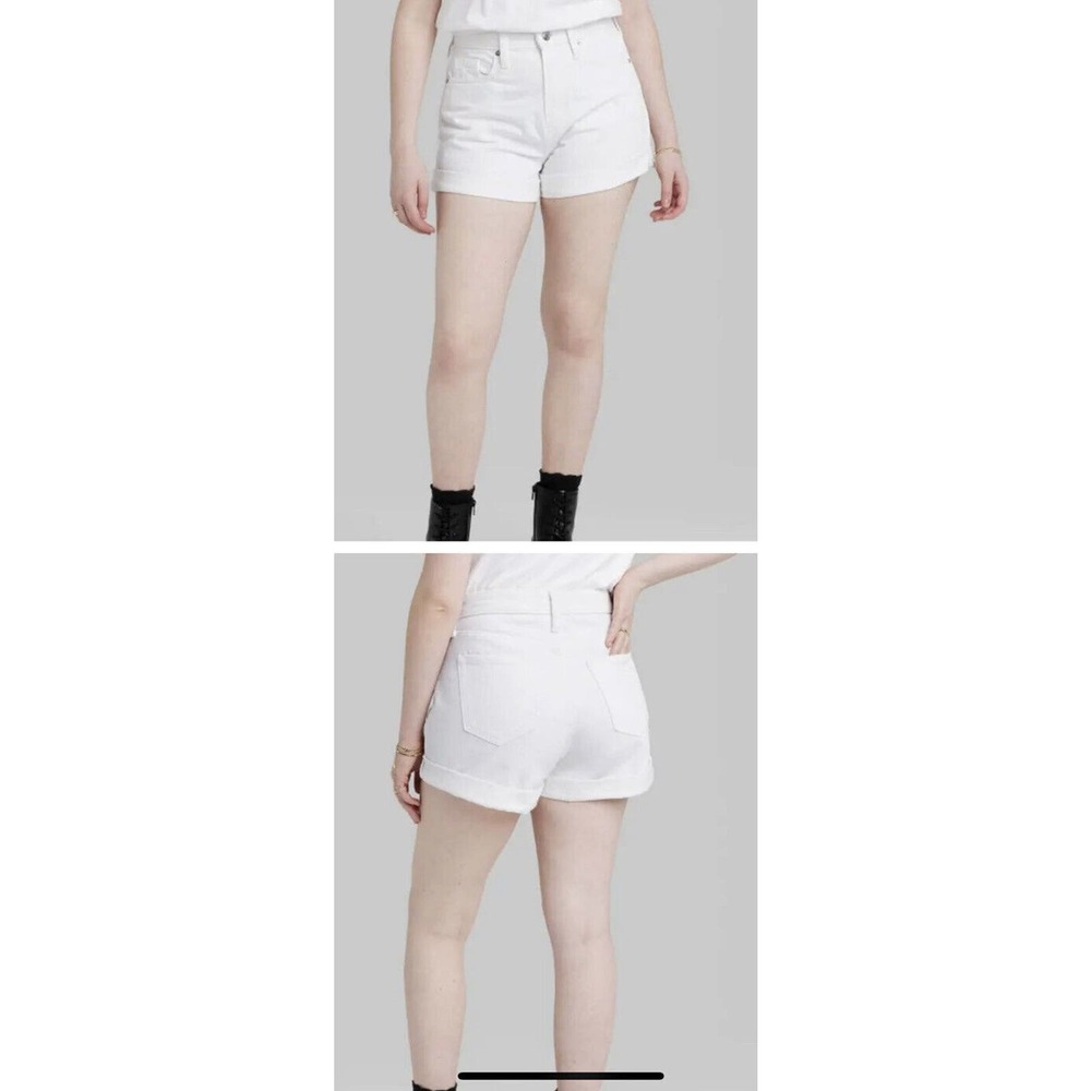 Wild Fable Highest Rise Mom Shorts White 5 Pocket Jean Shorts Women’s 16W